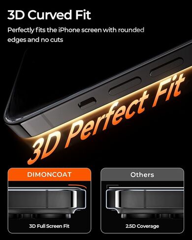 DIMONCOAT 4-PACK for iPhone 13 Pro Max/14 Plus Privacy Screen Protector in Saudi Arabia
