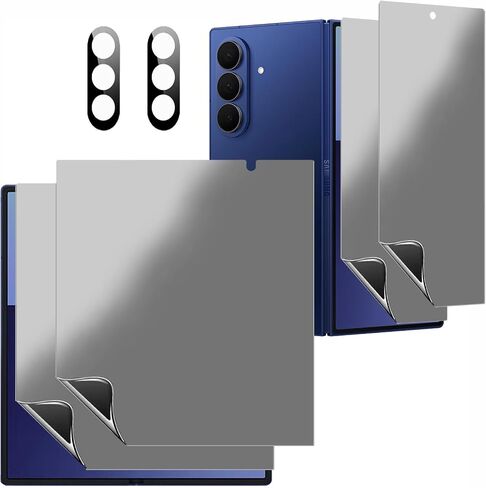 2 Pack Privacy Matte Front Screen Protector For Samsung Galaxy Z Fold 7,2 Pack Anti-Spy Anti Glare Inner Film+2X Camera Lens Protector Accessories in Saudi Arabia