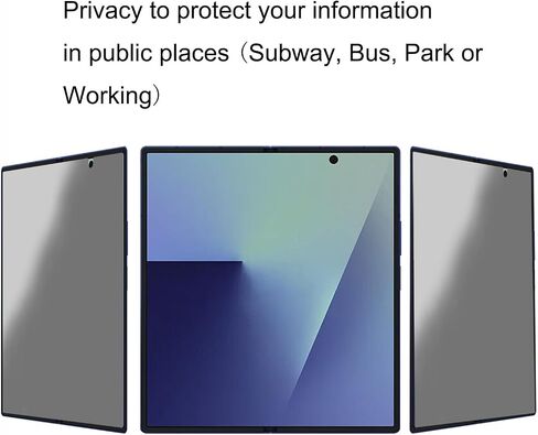 2 Pack Privacy Matte Front Screen Protector For Samsung Galaxy Z Fold 7,2 Pack Anti-Spy Anti Glare Inner Film+2X Camera Lens Protector Accessories in Saudi Arabia