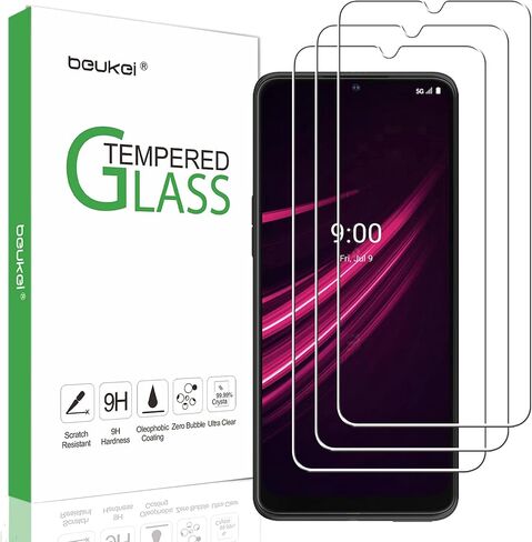 (3 Pack) Screen Protector Tempered Glass Compatible for T-Mobile REVVL V+ 5G (T-Mobile REVVL V PLUS 5G), Touch Sensitive,(6.82 inch) Case Friendly, 9H Hardness in Saudi Arabia
