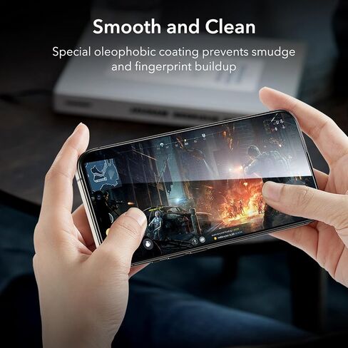 ESR 3+1 Pack for iPhone 15 Pro Max Screen Protector, [9H Hardness] [Military Grade Shatterproof] Full Coverage Ultra-tough Tempered Glass Film, Easy Installation Frame, 1 Set of Camera Lens Protector in Saudi Arabia
