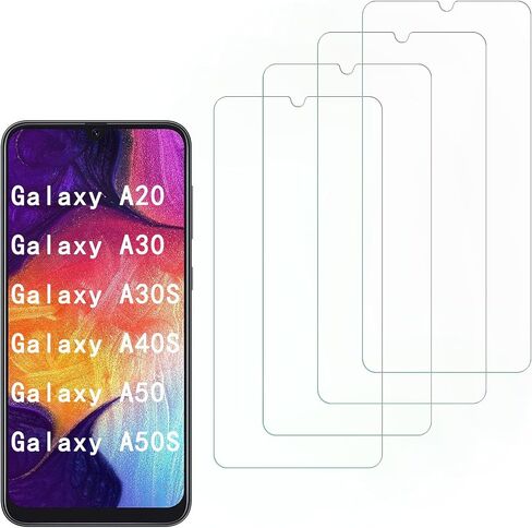 [4 Pack] Tempered Glass Screen Protector for Samsung Galaxy A30 in Kuwait