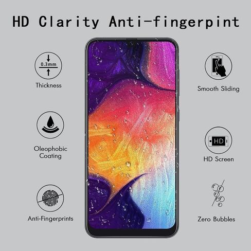 [4 Pack] Tempered Glass Screen Protector for Samsung Galaxy A30 in Kuwait