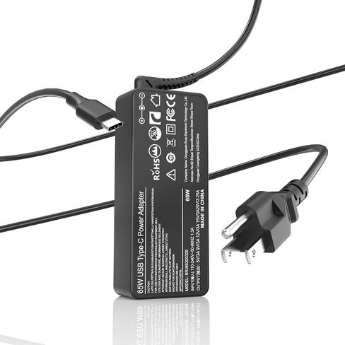 Universal 65W USB C Laptop Charger Compatible with HP Lenovo Dell Acer Asus in Saudi Arabia