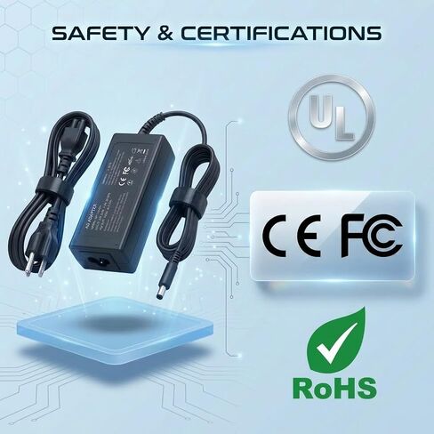 65W 4.5mm AC Adapter for Dell 14 15 16 Laptop DC15250 / DC15255 / DC16256 in Saudi Arabia