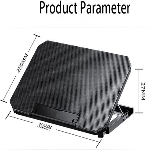 Laptop Cooling Pads Large Size for 12-16 Inch Notebook Silent Gaming Cooler Wind Speed Adjustable Stand in Saudi Arabia