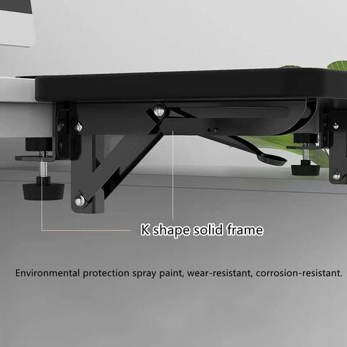 Desk Arm Rest Table Extender Wrist Forearm Elbow Support Computer Desk Extension Collapsible for Square Tabletop - Carbon Fiber 9.45" x 7.87" in Saudi Arabia