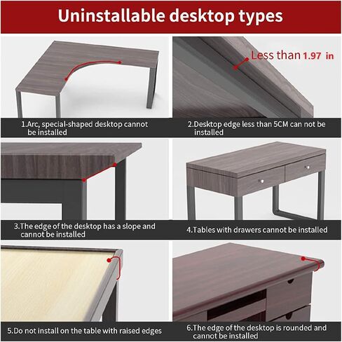 Desk Arm Rest Table Extender Wrist Forearm Elbow Support Computer Desk Extension Collapsible for Square Tabletop - Carbon Fiber 9.45" x 7.87" in Saudi Arabia