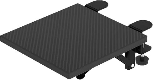 Desk Arm Rest Table Extender Wrist Forearm Elbow Support Computer Desk Extension Collapsible for Square Tabletop - Carbon Fiber 9.45" x 7.87" in Saudi Arabia