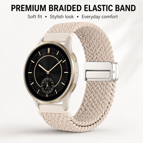 20MM Braided Stretchy Band Compatible with DR03 DR06 DR05 Watch Bands Fitpolo/TOOBUR/FQQ/BlazeChip DR06, Keeponfit DR05, YMZ/KIBFLE DR03, Soft Elastic Strap Bracelet Wrist Bands in Saudi Arabia