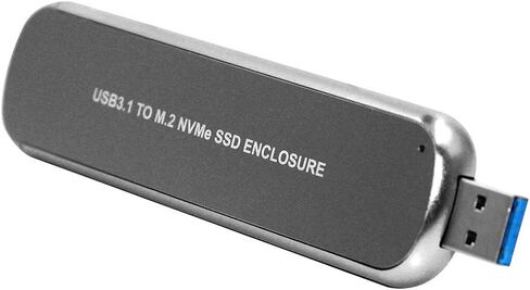 JMT M2 SSD Case Enclosure USB 3.1 to PCI-E M.2 SSD Hard Disk Case Box External Hard Drive Case for NVME 2242/2260/2280 M.2 SSD (Grey) in Saudi Arabia