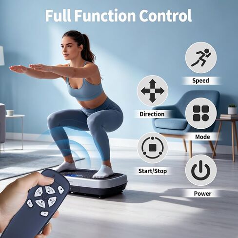 Vibration Plate Replacement Remote Control for ADVENOR/EILISON/ROTAI/FEIERDUN/PowerFit Vibration Plate Exercise Machine, Black in Saudi Arabia