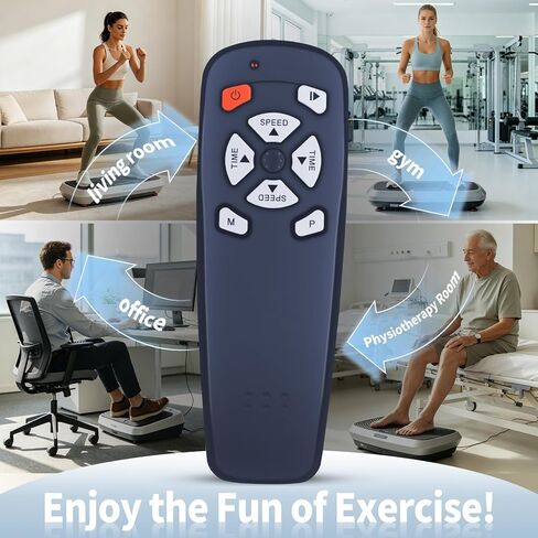 Vibration Plate Replacement Remote Control for ADVENOR/EILISON/ROTAI/FEIERDUN/PowerFit Vibration Plate Exercise Machine, Black in Saudi Arabia