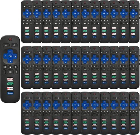 36 Pcs Bulk Pack Universal Replacement for Roku TV Remote - Compatible with TCL/Hisense/Onn/Sharp/Philips TVs (Not for Roku Stick/Box) in Saudi Arabia