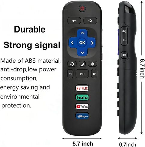 36 Pcs Bulk Pack Universal Replacement for Roku TV Remote - Compatible with TCL/Hisense/Onn/Sharp/Philips TVs (Not for Roku Stick/Box) in Saudi Arabia