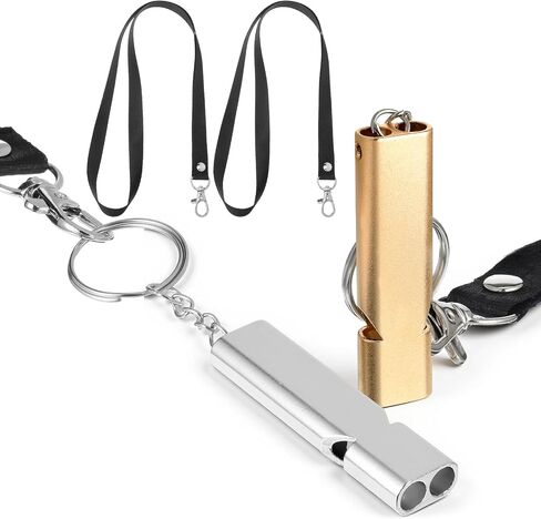 2 Pcs Emergency Whistle Survival Loud, 120 dB Hiking Whistle with Lanyard Safety Whistles Keychain for Outdoor Camping Hiking Boating Backpacking Fishing in Saudi Arabia