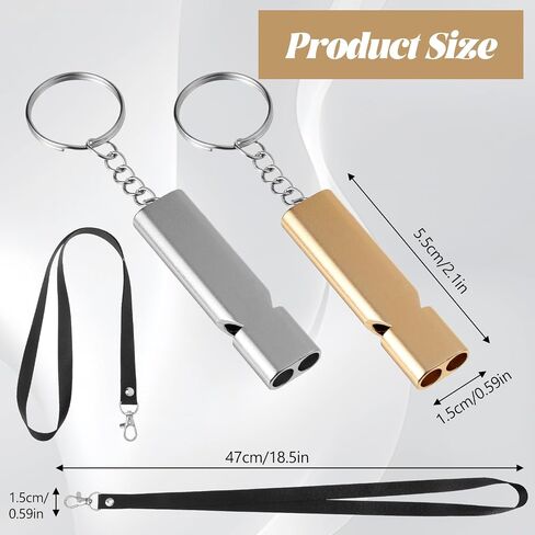 2 Pcs Emergency Whistle Survival Loud, 120 dB Hiking Whistle with Lanyard Safety Whistles Keychain for Outdoor Camping Hiking Boating Backpacking Fishing in Saudi Arabia