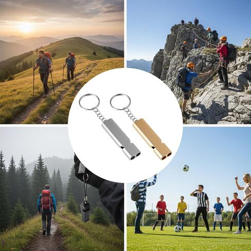 2 Pcs Emergency Whistle Survival Loud, 120 dB Hiking Whistle with Lanyard Safety Whistles Keychain for Outdoor Camping Hiking Boating Backpacking Fishing in Saudi Arabia