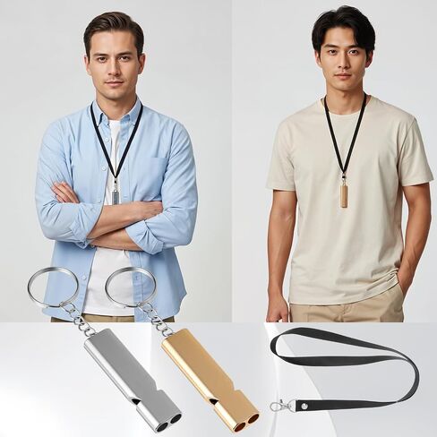 2 Pcs Emergency Whistle Survival Loud, 120 dB Hiking Whistle with Lanyard Safety Whistles Keychain for Outdoor Camping Hiking Boating Backpacking Fishing in Saudi Arabia