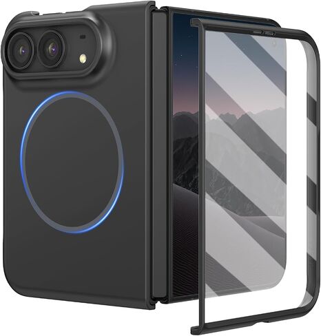 Ruky for iPhone Duo Magnetic Case with Screen Protector, Carbon Fiber in Saudi Arabia