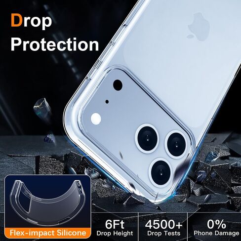 Crystal Clear for iPhone 18 Pro Max Case, Slim Fit Transparent TPU Cover in Saudi Arabia