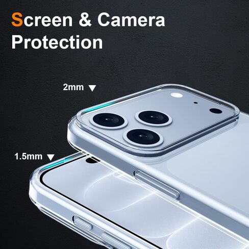 Crystal Clear for iPhone 18 Pro Max Case, Slim Fit Transparent TPU Cover in Saudi Arabia