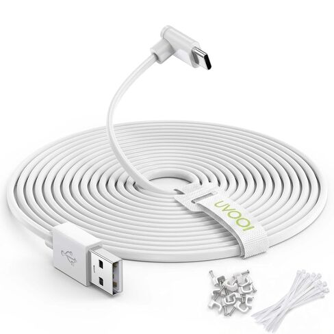 15FT USB A to USB C Power Cable for Ring Indoor Cam Plus 2K-NOT Micro USB in Kuwait