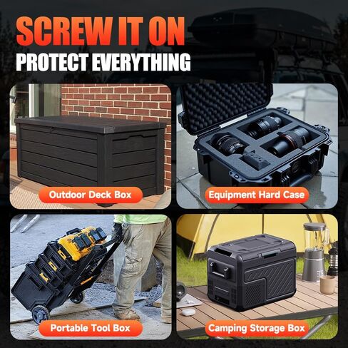 WSDCAM Screw-Mounted Trailer Anti-Theft Alarm - 113dB Loud Vibration Security Car Alarm with 7-Level Sensitivity, IP65 Waterproof, 130ft Remote Control for Truck Tool Box, Rooftop Cargo & Outdoor Gear in Saudi Arabia
