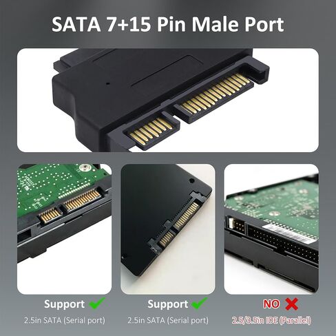 Slimline SATA 13Pin Female to 22Pin Male Converter Adapter in Saudi Arabia