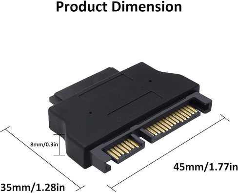 Slimline SATA 13Pin Female to 22Pin Male Converter Adapter in Saudi Arabia