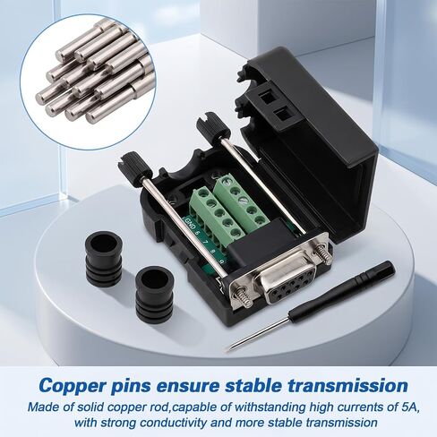 9PIN Port Solderless Serial Adapter, DB9 Female Breakout Connector in Saudi Arabia