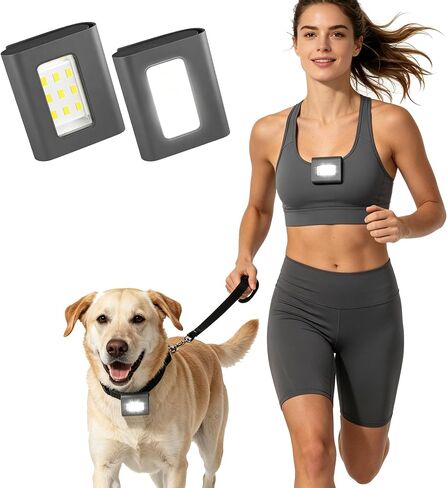 HOKOILN 2 Pack Outdoor Night Running Lights, LED Running Lights for Runners with Rechargeable Battery for Camping, Hiking, Walking, Jogging, Outdoor Adventure in Saudi Arabia
