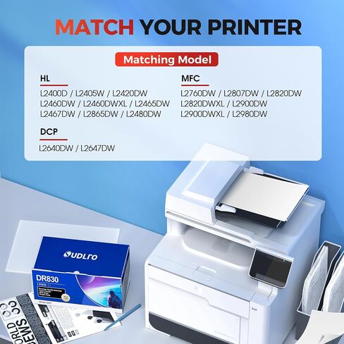 DR830 Drum Unit Brother DR830 for DCP-L2640DW Printer DR 830 2 Pack in Saudi Arabia