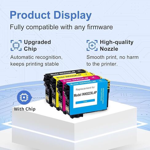 MC SUPRINT Remanufactured Ink Cartridge Replaced for Epson 822XL 822 XL 4PK in Saudi Arabia