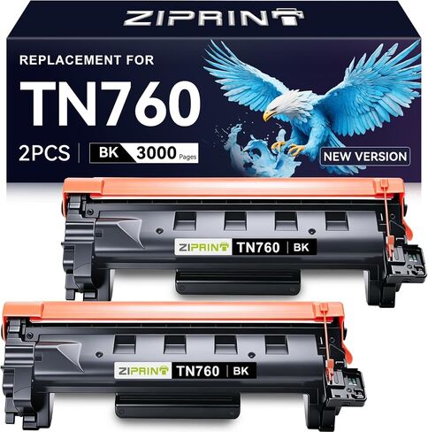 TN760 Toner Compatible for Brother Printer MFC-L2710DW DCP-L2550DW,2 Pack in Saudi Arabia