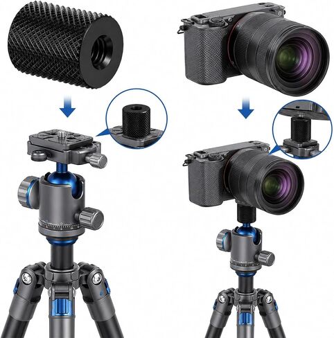 4Pcs 1/4" to 1/4" Threaded Tripod Adapter Nut - 1/4 Camera Screw Converter in Saudi Arabia