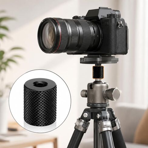 4Pcs 1/4" to 1/4" Threaded Tripod Adapter Nut - 1/4 Camera Screw Converter in Saudi Arabia