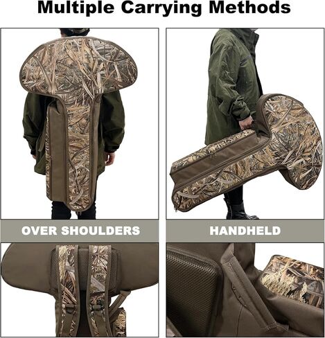 MYDAYS Soft Crossbow Case,Gear for Turkey Season, Camo Padded Tactical Archery Bow Carrier Quiver Bag with Backpack Straps for Outdoor Hunting in Kuwait