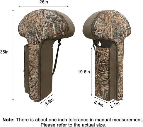 MYDAYS Soft Crossbow Case,Gear for Turkey Season, Camo Padded Tactical Archery Bow Carrier Quiver Bag with Backpack Straps for Outdoor Hunting in Kuwait