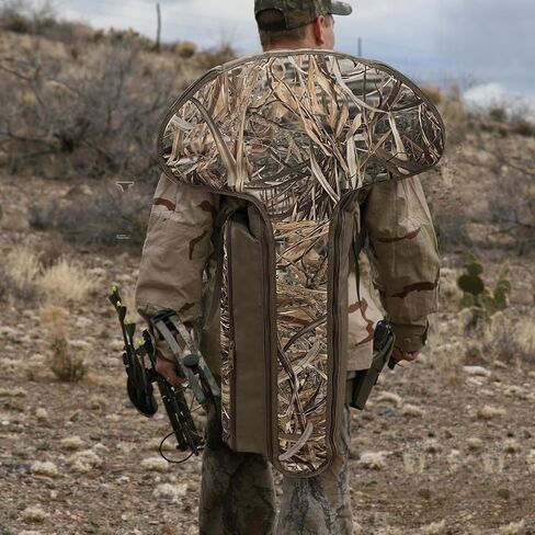MYDAYS Soft Crossbow Case,Gear for Turkey Season, Camo Padded Tactical Archery Bow Carrier Quiver Bag with Backpack Straps for Outdoor Hunting in Kuwait
