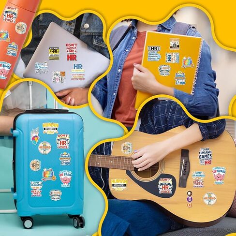 20PCS HR Stickers – Funny Human Resources Office Humor Vinyl Waterproof Stickers for Managers, Recruiters, Laptop, Water Bottle in Saudi Arabia
