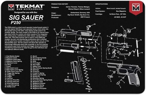 TekMat Sig Sauer P250 TekMat Gun Cleaning Mat in Saudi Arabia