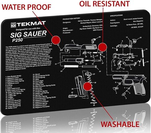 TekMat Sig Sauer P250 TekMat Gun Cleaning Mat in Saudi Arabia