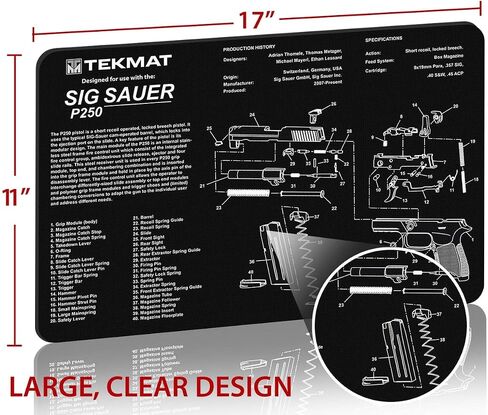 TekMat Sig Sauer P250 TekMat Gun Cleaning Mat in Saudi Arabia