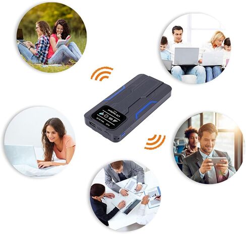 Cryfokt 4G LTE MobileWiFi Hotspot, 300Mbps Portable Router with 10000mAh in Saudi Arabia
