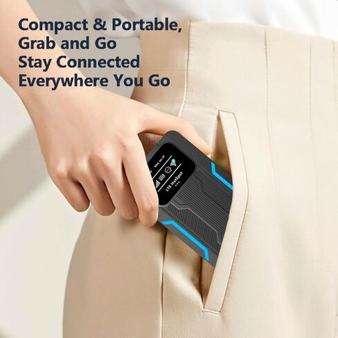 Cryfokt 4G LTE MobileWiFi Hotspot, 300Mbps Portable Router with 10000mAh in Saudi Arabia
