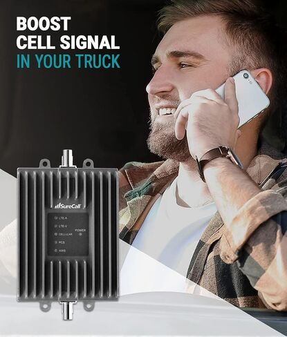 SureCall Fusion2Go OTR Cell Phone Signal Booster for Trucks, Work Vans, Fleets, Boosts 5G/4G LTE, Verizon AT&T Sprint T-Mobile, Large Vehicle RV Trailer, Multi-User, FCC Approved, USA Company in Saudi Arabia