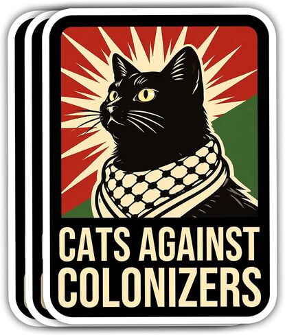 VOTANTA (10 Pcs, 3 inch) - Free Palestine Stickers Pack, I Stand with Palestine Sticker, Stop The Genocide Decals, Support Palestinian Decal Gifts Decoration for Laptops, Phones, Water Bottles in Saudi Arabia