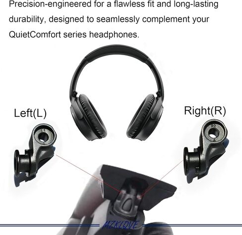 QC35 Metal Hinge Swivel - Replacement Parts for Bose QuietComfort 35 II, QC35 II, QC35, QC45, and QC25 Headphones(Black) in Saudi Arabia