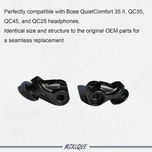 QC35 Metal Hinge Swivel - Replacement Parts for Bose QuietComfort 35 II, QC35 II, QC35, QC45, and QC25 Headphones(Black) in Saudi Arabia